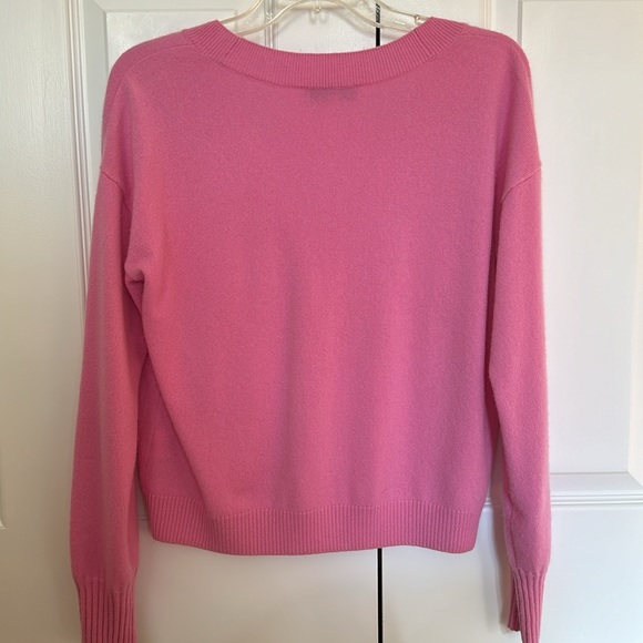 Intermix cashmere v-neck cardigan pink - Picture 3 of 7